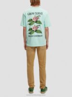 άνδρες T-shirt με οργανικά έργα τέχνης με χαλαρή εφαρμογή Όρμος 0J8D361 είδη ένδυσης Scotch & Soda - Image 3