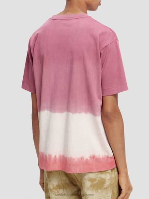 άνδρες T-shirt με οργανική tie-dye artwork combo α 0J8D406 είδη ένδυσης Scotch & Soda - Image 3