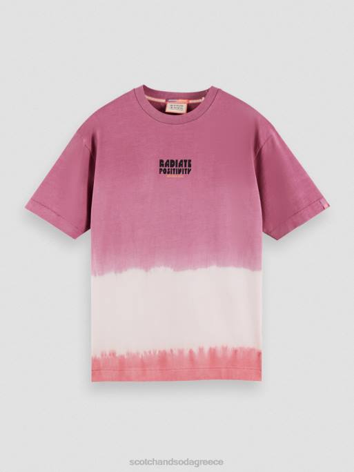 άνδρες T-shirt με οργανική tie-dye artwork combo α 0J8D406 είδη ένδυσης Scotch & Soda - Image 5