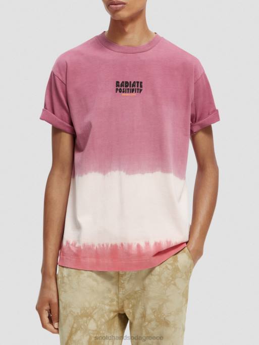 άνδρες T-shirt με οργανική tie-dye artwork combo α 0J8D406 είδη ένδυσης Scotch & Soda - Image 1