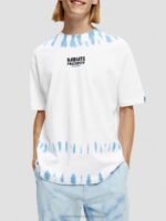 άνδρες T-shirt με οργανική tie-dye artwork combo β 0J8D404 είδη ένδυσης Scotch & Soda