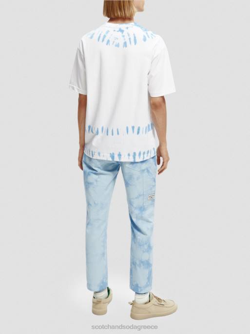 άνδρες T-shirt με οργανική tie-dye artwork combo β 0J8D404 είδη ένδυσης Scotch & Soda - Image 3
