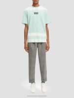 άνδρες T-shirt με οργανική tie-dye artwork combo γ 0J8D403 είδη ένδυσης Scotch & Soda - Image 2