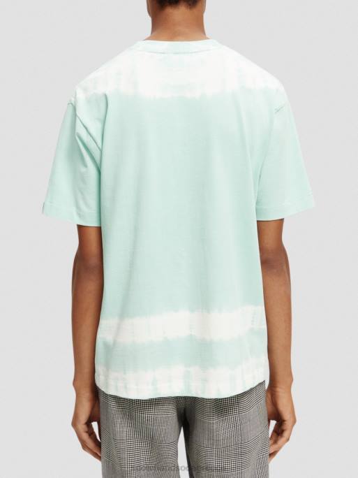 άνδρες T-shirt με οργανική tie-dye artwork combo γ 0J8D403 είδη ένδυσης Scotch & Soda - Image 3