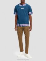 άνδρες T-shirt με οργανική tie-dye artwork combo d 0J8D405 είδη ένδυσης Scotch & Soda - Image 2