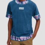 άνδρες T-shirt με οργανική tie-dye artwork combo d 0J8D405 είδη ένδυσης Scotch & Soda