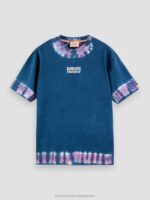 άνδρες T-shirt με οργανική tie-dye artwork combo d 0J8D405 είδη ένδυσης Scotch & Soda - Image 5