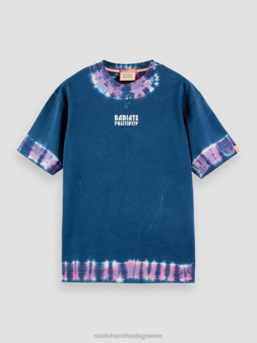 άνδρες T-shirt με οργανική tie-dye artwork combo d 0J8D405 είδη ένδυσης Scotch & Soda - Image 5