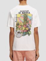 άνδρες t-shirt με χαλαρή εφαρμογή άσπρο 0J8D459 είδη ένδυσης Scotch & Soda - Image 3