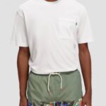 άνδρες t-shirt με χαλαρή εφαρμογή άσπρο 0J8D422 είδη ένδυσης Scotch & Soda