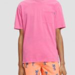 άνδρες t-shirt με χαλαρή εφαρμογή κερασόχρωμος 0J8D423 είδη ένδυσης Scotch & Soda