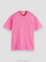 άνδρες t-shirt με χαλαρή εφαρμογή κερασόχρωμος 0J8D423 είδη ένδυσης Scotch & Soda - Image 5