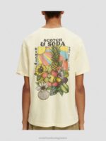 άνδρες t-shirt με χαλαρή εφαρμογή μπανάνα 0J8D458 είδη ένδυσης Scotch & Soda - Image 3