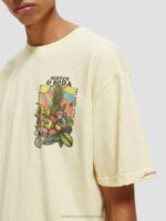 άνδρες t-shirt με χαλαρή εφαρμογή μπανάνα 0J8D458 είδη ένδυσης Scotch & Soda - Image 4