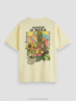 άνδρες t-shirt με χαλαρή εφαρμογή μπανάνα 0J8D458 είδη ένδυσης Scotch & Soda - Image 6