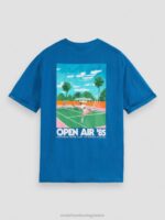 άνδρες t-shirt με χαλαρή εφαρμογή μπλε της ριβιέρας 0J8D421 είδη ένδυσης Scotch & Soda - Image 6