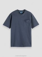 άνδρες t-shirt με χαλαρή εφαρμογή ΠΟΛΕΜΙΚΟ ΝΑΥΤΙΚΟ 0J8D424 είδη ένδυσης Scotch & Soda - Image 5