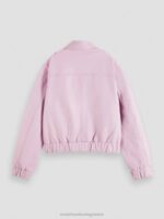 γυναίκες δερμάτινο bomber jacket λεβάντα 0J8D143 είδη ένδυσης Scotch & Soda - Image 6