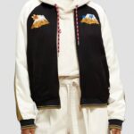 γυναίκες κεντημένο raglan bomber jacket μαύρος 0J8D130 είδη ένδυσης Scotch & Soda