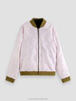 γυναίκες κεντημένο raglan bomber jacket μαύρος 0J8D130 είδη ένδυσης Scotch & Soda - Image 8