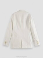 γυναίκες μονόπλευρο blazer υπόλευκο 0J8D181 είδη ένδυσης Scotch & Soda - Image 6