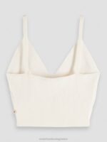 γυναίκες πλεκτό crop top με λαιμόκοψη λευκή βανίλια 0J8D118 είδη ένδυσης Scotch & Soda - Image 6