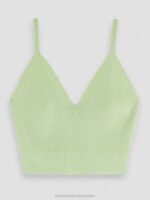 γυναίκες πλεκτό crop top με λαιμόκοψη φρέσκια μέντα 0J8D117 είδη ένδυσης Scotch & Soda - Image 5