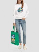 γυναίκες τσάντα από καμβά έργα τέχνης amazon green 0J8D267 αξεσουάρ Scotch & Soda - Image 9