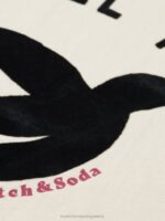 γυναίκες φαρδιά γραφική βιολογική μπλούζα λευκή βανίλια 0J8D63 είδη ένδυσης Scotch & Soda - Image 7