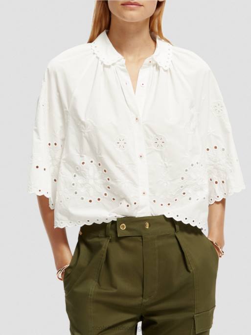 ceb3cf85cebdceb1ceafcebaceb5cf82_crop_top_broderie_anglaise_ceaccf83cf80cf81cebf_0j8d40_ceb5ceafceb4ceb7_ceadcebdceb4cf85cf83ceb7cf8.jpg γυναίκες crop top broderie anglaise άσπρο 0J8D40 είδη ένδυσης Scotch & Soda - Image 1