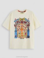 γυναίκες T-shirt από οργανικό βαμβάκι με χαλαρή εφαρμογή άσπρο 0J8D98 είδη ένδυσης Scotch & Soda - Image 5