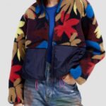 γυναίκες teddy fleece anorak jacket λουλούδι camo 0J8D135 είδη ένδυσης Scotch & Soda