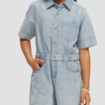 παιδιά ελαφρύ chambray τζιν playsuit πλυμένο λουλακί 0J8D727 είδη ένδυσης Scotch & Soda