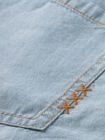 παιδιά ελαφρύ chambray τζιν playsuit πλυμένο λουλακί 0J8D727 είδη ένδυσης Scotch & Soda - Image 7