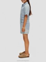 παιδιά ελαφρύ chambray τζιν playsuit πλυμένο λουλακί 0J8D727 είδη ένδυσης Scotch & Soda - Image 9