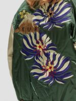 παιδιά κεντημένο σατέν bomber jacket Στρατός 0J8D791 είδη ένδυσης Scotch & Soda - Image 8