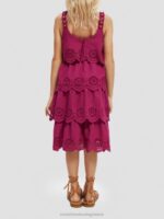 παιδιά Μίντι φόρεμα broderie anglaise σε επίπεδα ντάλια 0J8D732 είδη ένδυσης Scotch & Soda - Image 3