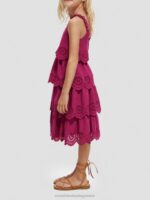 παιδιά Μίντι φόρεμα broderie anglaise σε επίπεδα ντάλια 0J8D732 είδη ένδυσης Scotch & Soda - Image 9