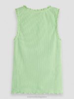 παιδιά τοποθετημένη rib-knited top tank άσβεστος 0J8D745 είδη ένδυσης Scotch & Soda - Image 2