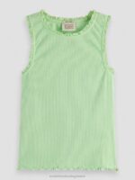 παιδιά τοποθετημένη rib-knited top tank άσβεστος 0J8D745 είδη ένδυσης Scotch & Soda