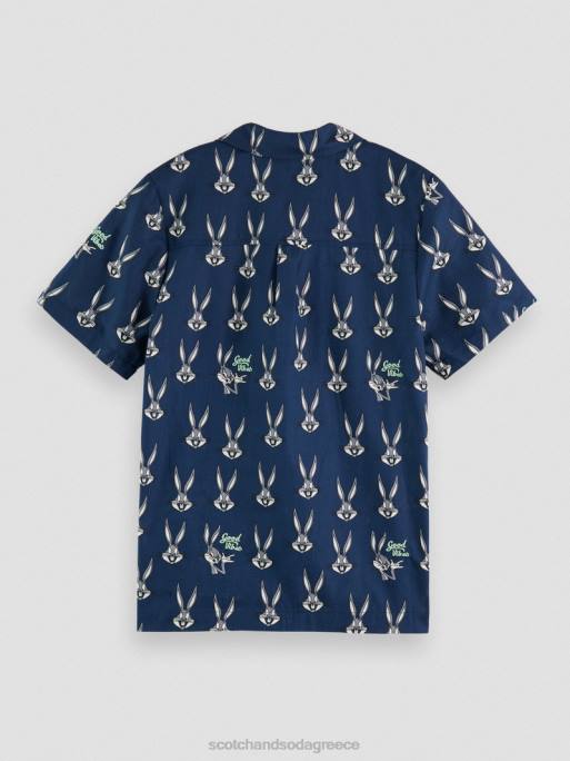 παιδιά Looney tunes εμπριμέ πουκάμισο camp bugs bunny aop 0J8D799 είδη ένδυσης Scotch & Soda - Image 2