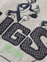 παιδιά Looney tunes κεντημένο hoodie από οργανικό βαμβάκι υπόλευκο μελανζέ 0J8D754 είδη ένδυσης Scotch & Soda - Image 3