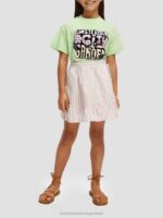 παιδιά T-shirt από οργανικό βαμβάκι σε χαλαρή εφαρμογή άσβεστος 0J8D738 είδη ένδυσης Scotch & Soda - Image 2
