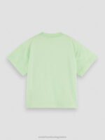 παιδιά T-shirt από οργανικό βαμβάκι σε χαλαρή εφαρμογή άσβεστος 0J8D738 είδη ένδυσης Scotch & Soda - Image 6